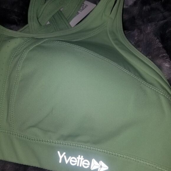 Yvette Power Cross Back Padded Running Bra Size XL NWT High Support - Picture 12 of 14